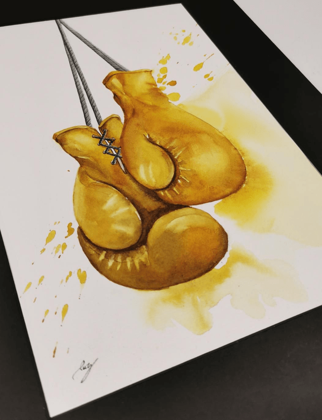 Yellow gloves